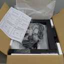 Computer Tower Stand with Charge Station and USB Charging Port - Height Adjustable PC Tower Stand, Under Desk CPU Holder Cart with Locking Caster Wheels for Fits Most PC (17.32", Black)