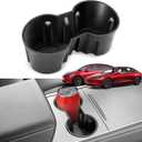 YHTAUTO Fit Tesla Model Y Model 3 Center Console Cup Holder Insert Tesla Interior Accessories for Model Y 2021-2025 Model 3 2021-2023