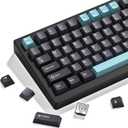 dagaladoo PBT Keycaps,Grey/Dark Blue keycaps 60% 65% 100%, Japanese Style Custom Keycap, Cherry Profile Keyboard Keycaps for 60% 65% 75% 100% TKL US Layout Mechanical Keyboard138keys