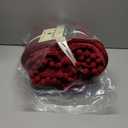 PAVILIA Fleece Throw Blanket for Couch with Pom Pom Fringe, Maroon Burgundy Red, Soft Cozy Fuzzy Flannel Blanket for Sofa Bed, Large Lightweight Plush All Season Throw, 60x80 Inches