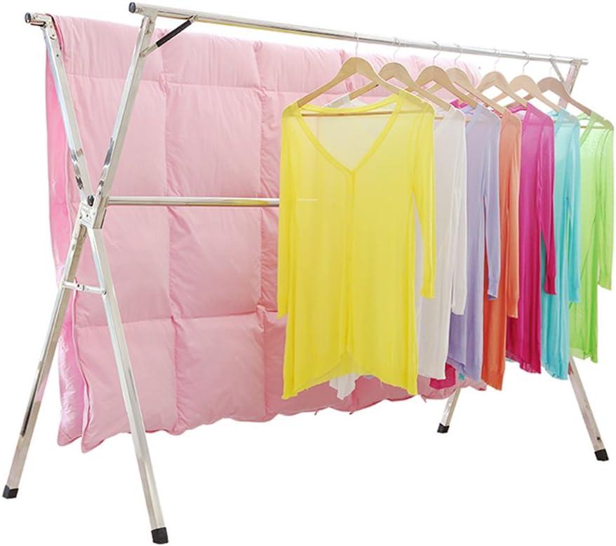 SHAREWIN Clothes Drying Rack Collapsible, Heavy Duty Laundry Dryer Racks Foldable, Space Saving for Indoor Outdoor, Hanging Garment Racks Length Adjustable, 63inch
