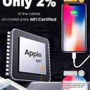 4 Pack [Apple MFi Certified] Apple Charging Cables 10ft, iPhone Chargers Lightning Cable 10 Foot, Fast iPhone Charging Cord for iPhone 14/14Pro/13/13Pro/12/11/11Pro/11Max/ X/XS/XR, ipad(White)