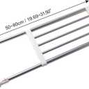Hershii Expandable Closet Tension Shelf Rod Adjustable Storage Rack Heavy Duty DIY Organizer Divider for Wardrobe Cupboard Kitchen Bathroom