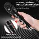 Wired Microphone for Singing,Professional Vocal Dynamic Handheld Karaoke,Cardioid Studio Mic,16.4 ft XLR & 6.35 MM with On and Off Switch, for Speakers/Mixer/Machine/Amp/Speech/Karaoke and Outdoors
