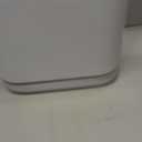 Small Bathroom Trash Can with Lid, 2.3 Gallon Slim Trash Can, Narrow Garbage Can with Hidden Liner & Auto-Smooth Bag Fit, Press-to-Open Lid, White, for Bathroom, Bedroom, Office, Kitchen