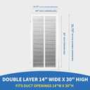 14x30 Return Air Grille [Duct Opening Size],Return Air Vent Cover for Wall Or Ceiling,Steel Return Air Filter Grilles Removable Face/Door for 1 Inch Filters(14"W x 30"H [Duct Opening])