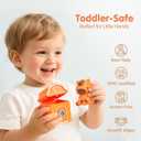 Toddler Learning Toys for 2 3 Year Old-Counting Matching & Sorting Activity Montessori Train Set with Farm Animals Finger Puppets Keys to Lock and Unlock Barn Birthday Gift for Boys Girls 2-5