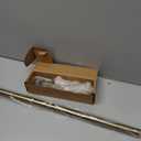 Ivilon Drapery Window Curtain Rod - End Cap Style Design 1 Inch Pole. 48 to 86 Inch Color Warm Gold