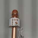 BONAOK Wireless Bluetooth Karaoke Microphone,3-in-1 Portable Handheld Karaoke Mic Speaker Machine Home Party Birthday for All Smartphones PC(Q37 Rose Gold)