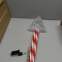 BESPORTBLE 1set Xmas Candy Cane Pathway Lamp Outdoor Garden Decoration Ground Stake Creates Warm Atmosphere for Holiday Parties and Charming Christmas Lights for Lawn and Patio