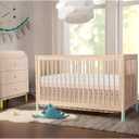 Dourxi Crib Mattress, Dual Sided Comfort Memory Foam Toddler Bed Mattress, Triple-Layer Breathable Premium Baby Mattress for Infant and Toddler w/Removable Outer Cover - White&Pink