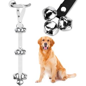 BLUETREE Dog Doorbells Premium Quality Training Potty Great Dog Bells Adjustable Door Bell Dog Bells for Potty Training Your Puppy The Easy Way - 7 Extra Large Loud 1.4 DoorBells (05-Light Grey)