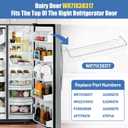 WR22X10012 WR71X38317 Refrigerator Dairy Door Compatible With Hotpoint GE Dairy Bin Cover, Refrigerator Door Dairy Replaces AP7175676 AH295579 EA295579 879748 AH295579 PS16619589