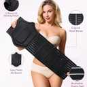 YERKOAD 360 Lipo Foam Post Surgery Ab Board Breathable Tummy Tuck Recovery Waist Cincher Abdominal Compression Board (Black, M)