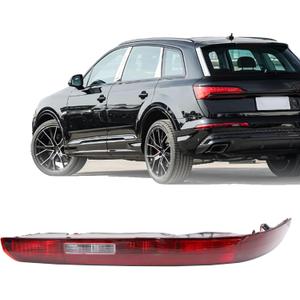 4M0945095 Left Rear Bumper Reflector Tail Light Fog Lamp w/Bulbs Compatible with Audi Q7 2016-2022 Left Driver Side Taillight Assembly Fog Lamp
