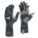 KastKing Sol Armis Pro UPF50+ Fishing Gloves-Quick-Dry, Full Finger & 3/ 4 Fingerless Sun Protection Gloves Men Women for Outdoor, XS 