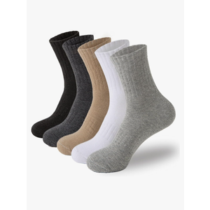 MOSOTECH 5 Pairs Wool Hiking Socks for Women Warm Winter Thermal Thick Cushioned Cozy Boot Work Soft Ladies Socks, 7