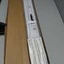 1 Pack LazBlinds No Tools No Drill 1" Vinyl Mini Blinds, Cordless Blinds for Windows, Light Filtering Horizontal Window Blinds & Shades, 37" W x 72" H, White