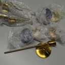 2 Sets(6 Pcs) Brass Gold Metal Taper Candle Holders Candlestick Holders, Vintage Modern Decorative Centerpiece Candlestick Holders for Table Mantel Wedding Housewarming Gift