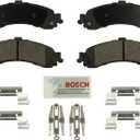 BOSCH BE834H Blue Ceramic Disc Brake Pad Set With Hardware - Compatible With Select Cadillac Escalade; Chevrolet Avalanche, Silverado, Suburban, Tahoe; GMC Sierra, Yukon, Yukon XL + More; REAR