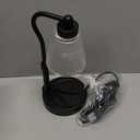 Candle Warmer Lamp for Jar Candles, Height Adjustable & Dimmable with 2/4/8H Timer, 2*50W Halogen Wax Melter Warmer for Home Office Dcor, Flameless & Smokeless, Gift for Women Mom, Black-Clear/1 Pack