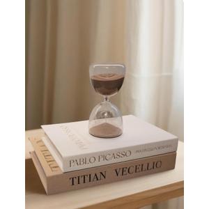 Aesthetic Decorative Books - Linen Faux Book Set of 2 for Coffee Table, Home & Bookshelf Decorwith Secret Storage Box for Keepsakes & Photos (Beige&LIght Brown)