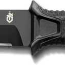 Gerber Gear StrongArm - Fixed-Blade Camping & Hunting Knife with Striking Pommel & Sheath - Premium Survival Gear - Made in USA - Black, Plain Edge