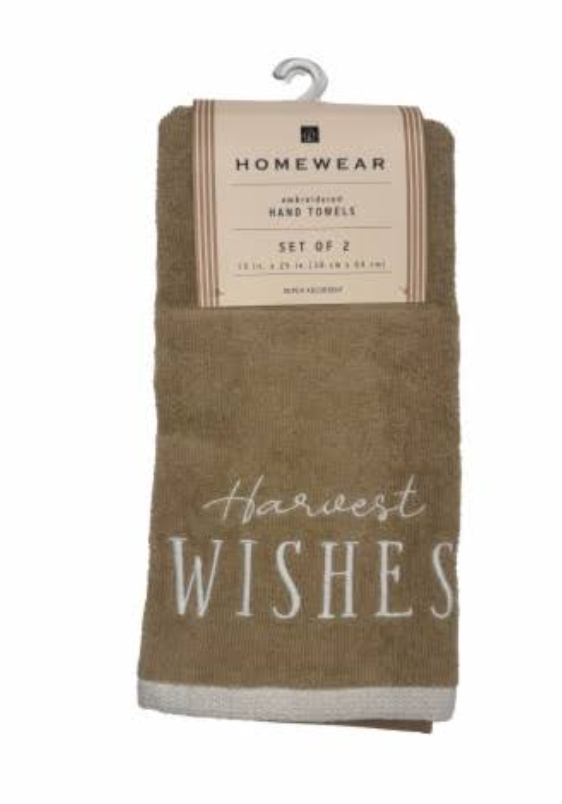 HOMEWEAR Fall Hand Towels (2 Pack)