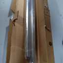 Ivilon Window Curtain Rod Decorative End Cap Design, 1 Inch Rod, 72 to 144 Inch. Chrome