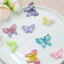 2 x KEYDUACU 12Pcs Strong Refrigerator Magnet Fridge Sticker,3D Colorful Butterfly Craft Decoration Magnet,Strong Fridge Magnets for Kitchen, Office Whiteboard, Cabinet and Dishwasher