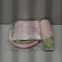 Floral Party Supplies Set, Pink and Green Theme, Includes Plates, Cups, Napkins and Tablecloth for Spring, Summer, Garden, Tea Party, Bridal Showers, Baby Showers, Serves 25