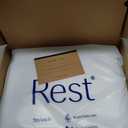 REST Evercool Cooling Comforter, King/Cali King, Blanket for Hot Sleepers, All Season Bedding to Keep Cool for Night Sweats, Breathable Lightweight Duvet, 106x90 Inches, Arctic White King / Cali King (106"x90")