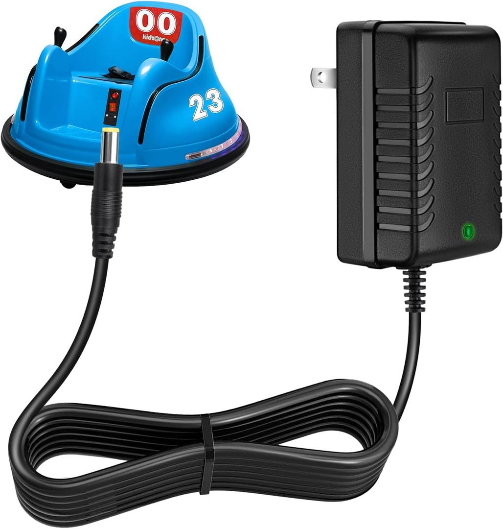 6V Charger for Kids Ride on Toys 6V Battery Charger Kidzone Flybar Bumper Cars Battery Charger for Ride on Car Best Choice Products SUV Powered Accessories