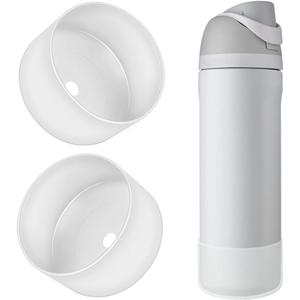 2PCS Silicone Water Bottle Boot, Compatible with Owala Protective Anti-Scratch & Anti-Dent No Noise Sleeve Cover for FreeSip/Twist/Flip Water Bottles ( 24oz)