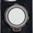 Caseative for iPhone 16 Pro Max Case,Glitter Bling Diamond Mirror with Stand Holder Magnetic Compatible with MagSafe Wireless Charging (Black,16 Pro Max)