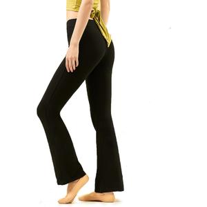 Daydance Black Bootcut Jazz Dance Pants for Women, Comfy Sweatpants for Workout, Exercise, Yoga (Black, M)