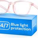 Gaoye Blue Light Blocking Glasses Fashion Square Eyeglasses, Anti UV Ray Computer Gaming Glasses Blue Blockers for Women/Men