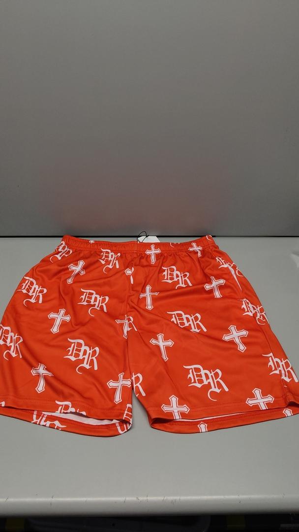 Bloonexus Mens Graphic Shorts 5 Inch Sports Basketball Summer Mesh Workout Running Casual Elastic Waist with Drawstring Size M