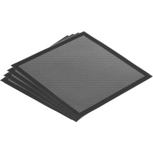 PATIKIL 8"x8" Magnetic Vent Cover, 4 Pack Floor Wall Air Registers Cover Strong Magnet Vent Screen Mesh for Blocking Hair Dust Debris, Black