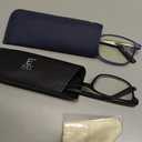 EASY READ 2 Pairs Sporty Style Reading Glasses for Men，Rectangular TR90 Blue Light Blocking Readers with Spring Hinge(Magnification 1.50, Black/ Blue)