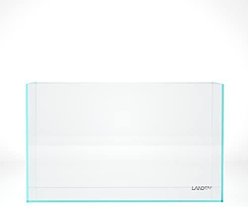 LANDEN 60P 16 Gallon Rimless Low Iron Aquarium Tank, 23.6" W × 11.8" D × 14.2" H (60cm x 30cm x 36cm) 6mm Thickness with Nano Foam Leveling Mat