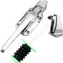 Cold Storage Door Lock, 3.9 In Push Rod, Stainless Steel, For Freezer, Oven, Baking Equipment