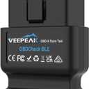 Veepeak OBDCheck BLE Bluetooth OBD II Scanner Car Check Engine Light Code Reader, Auto Dual Mode Bluetooth Diagnostic Scan Tool for iOS & Android