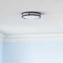 2x hykolity 10 inch Flush Mount LED Ceiling Light Fixture, 17W 1100lm, 2700K/3000K/3500K/4000K/5000K Adjustable Ceiling Lights, Oil Rubbed Bronze Saturn Dimmable Lighting for Hallway Bathroom - 2 Pack