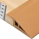BNELL Carpet & Floor Edging Trim Strip,Self Adhesive-PVC Floor Transition Strip,Threshold Transitions Suitable for Threshold Height Less Than 20mm (6.56FT_Light Brown)
