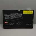 Wireless Keyboard and Mouse Combo, 2.4G Full Size Wave Keys Ergonomic Keyboard with Wrist Rest and 3Level DPI Adjustable Wireless Ergonomic Mouse for Windows, Mac OS Desktop/Laptop/PC(Black)