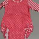 RuffleButts Baby Girls UPF 50+ Sun Protection Gingham Printed Long Sleeve One Piece Rash Guard Swimsuit with Zipper (2T, Hot Pink Heart)