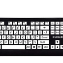 Large Print Computer Keyboard | Visually Impaired Keyboard | High Contrast Black and White Keys Makes Typing Easy | Perfect for Seniors and Those Just Learning to Type