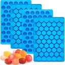 JOERSH Round Candy Molds Silicone Molds for Hard Candy, Gummy, Caramels, Chocolate, Ganache, Ice Cubes, 220 Cavity