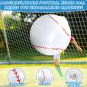 Meooeck 2 Pcs 27 Inch Inflatable Baseball Large Baseball Party Decorations Giant Inflatable Balls for Outdoor Activity Games Sports Event Birthday Party Supplies
